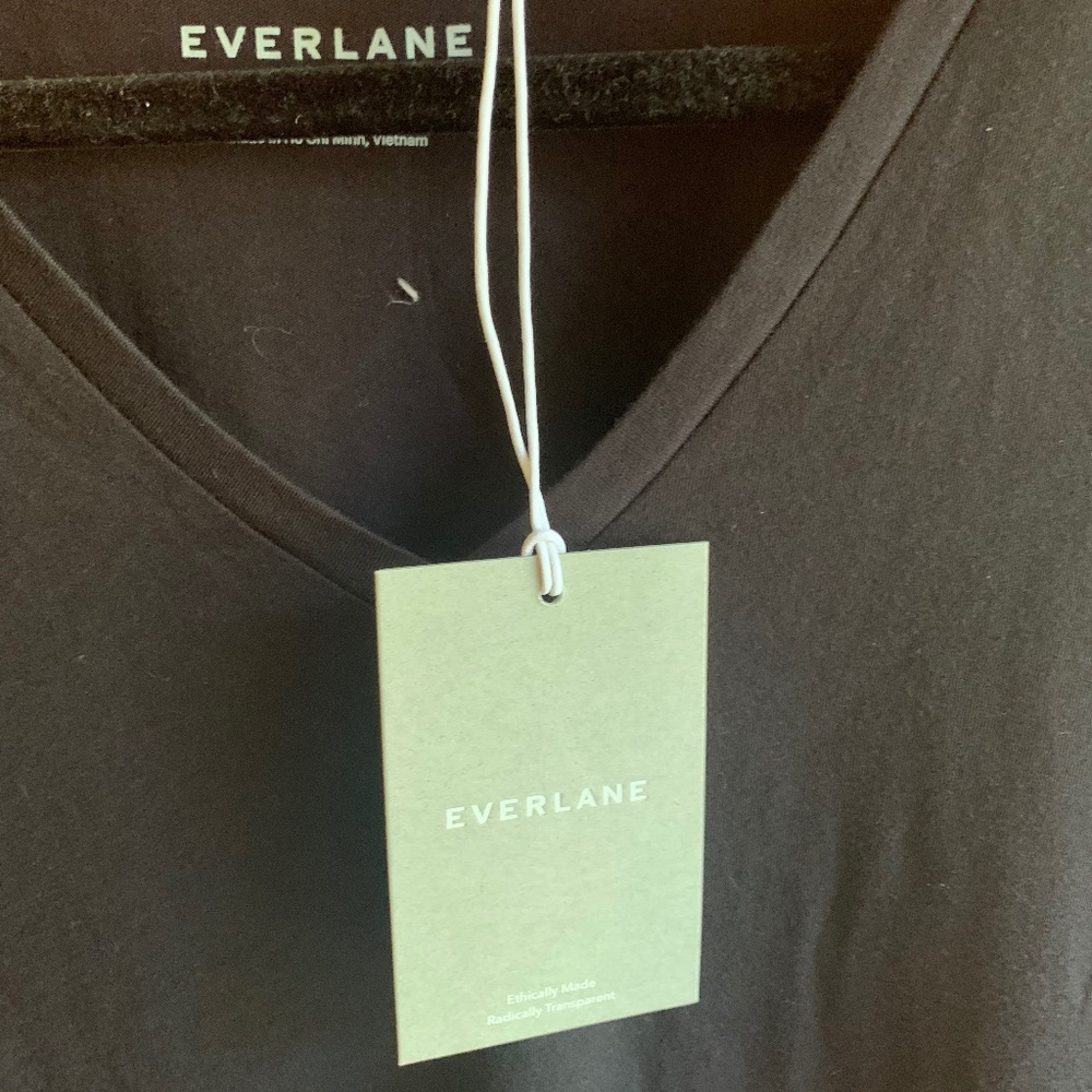 Everlane Black Tee V-neck